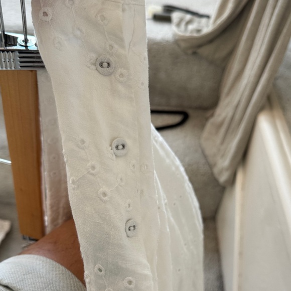 Everlane White Eyelet Linen Maxi Skirt - Picture 9 of 11